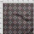 thumbnail image 2 of oneOone Organic Cotton Poplin Twill Fabric Tartan Check Printed Craft Fabric BTY 42 Inch Wide, 2 of 4