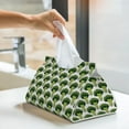 thumbnail image 6 of Pofeuu Cute Broccoli Print Tissue Box Cover, Modern Decorative PU Leather Rectangular Tissue Box Case Organizer Holder for Vanity Countertop, Night Stands, Livingroom, 6 of 7