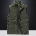 thumbnail image 2 of Vest Men's Spring Fleece Sleeveless Fleece Vest Outdoor Fleece Vest, 2 of 5