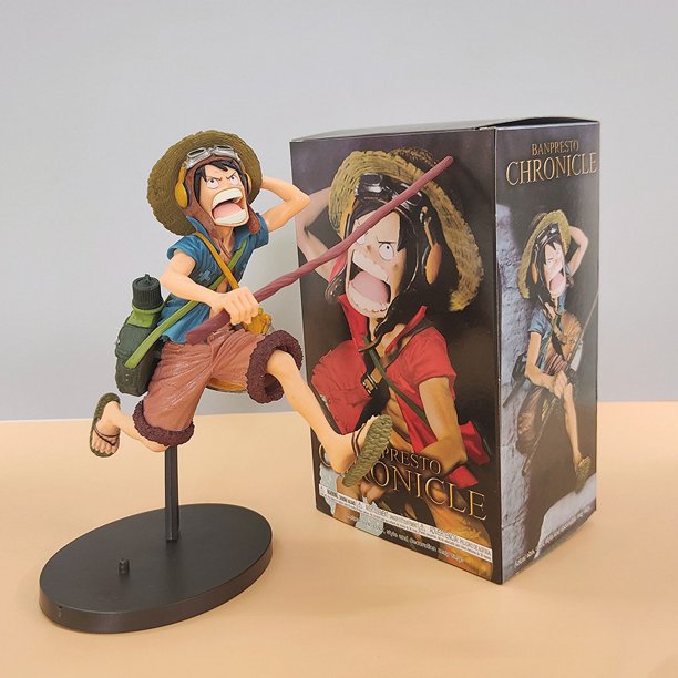 Figuras grandes de anime periférico One Piece Wano Country Straw Hat Running Luffy modelo adornos al por mayor en caja