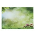 thumbnail image 1 of Nature Cutting Board, Fresh Spring Meadow with Blooming Wild Flowers Soft Blurry Morning View, Decorative Tempered Glass Cutting and Serving Board, Large Size, Green Pale Yellow Pink, by Ambesonne, 1 of 1