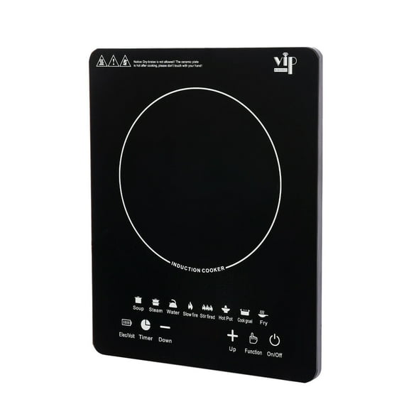 Portable Kitchen Countertop Induction Cooktop Burner Electric Hot Stove 750w Black