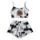 thumbnail image 1 of Conjunto de pijama con estampado de mariposa para mujer, ropa de dormir Sexy de talla grande, traje de Casa de 2 piezas, lencería para estar por casa, camisón de verano, 1 of 4