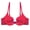 Red, variant on Backless Bra for Women, Seamless Push-Up with U-Shaped Back Design, Invisible Everyday Underwear in Nude