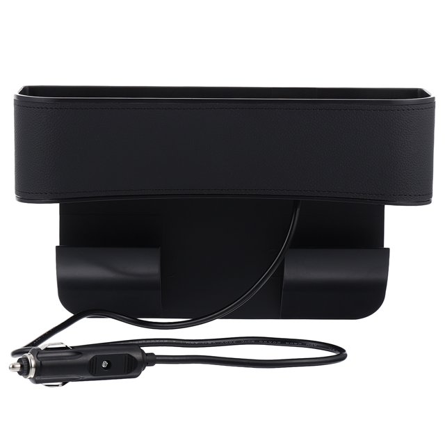 1 caja de almacenamiento multifuncional para el hueco del asiento del coche, con carga USB