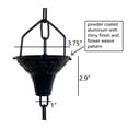 thumbnail image 2 of Rain Chains by JASINC 8.5 ft Flower Weave Rain Chain Black, Water Diverter, JAS4004BLK, 2 of 5