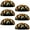 Multicolored 2, variant on PhooArto 6 Pcs Cup Drawer Pulls, Red Panda Daisy Flower Shell Shape Handles Cabinet Knobs for Dresser Cupboard Closet Wardrobe with Screws