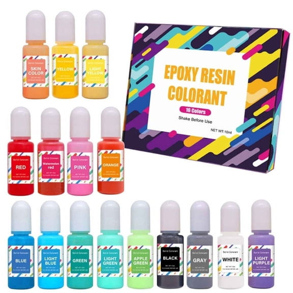 10ml Resin Pigments DIY UV Epoxy Resin Crafts Liquid Dye Ink Alcohol Colorant Jewelry Making Supplies Tools 16-Color