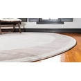 thumbnail image 5 of Jill Zarin’s Uptown Round Abstract Modern Area Rugs, Ivory, 5 of 8