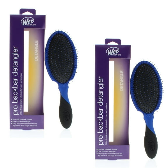 Wet Brush Pro Backbar Detangler Royal Blue Model# BWP830GXRY (2 Pack)