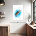 thumbnail image 3 of Elephant Stock Happy Sea Turtle Wall Art - Vertical Canvas Wall Art - Living Room Wall Decor - Animal Canvas - White And Blue Decor By Ashvin Harrison - 24" x 36", 3 of 8
