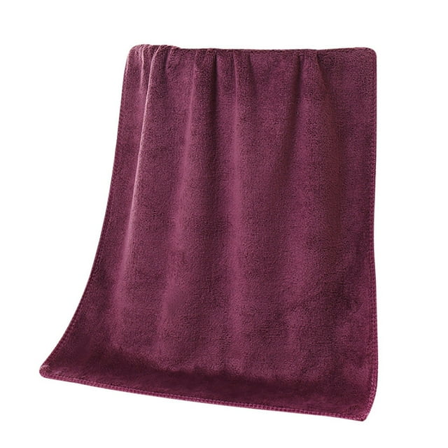 Serviette de Douche, 1 Pce Serviette de Douche Absorbante en Fibre Superfine Douce et Confortable