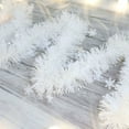 thumbnail image 6 of Aufmer 4 Pcs Christmas Tinsel Garland Xmas Metallic Tinsel Twist Garland Glitter Christmas Tree Hanging Wreath Decor for Staircase Railing Banister Indoor Outdoor Ornament(White), 6 of 8