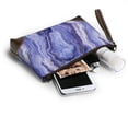thumbnail image 6 of Leather Clutch 8 X 5. 5 In Wrist Strap And Hand Bag Easy To Carry Lightweight Waterproof And Durable Blueviolet Marble_3, 6 of 6