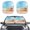 Beach Shell, variant on Bulopur Palm Tree Colorful Print Car Windshield Sunshade UV Reflector Retractable Windshield Sun Shade Easy to Use Automotive Sunvisor Protector for Most Trucks SUVs Vans, 2 Pieces