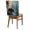 Blue, variant on Bear Fishing Chair Back Covers Set of 4 Forest Stream Animals Removable Dining Chair Slipcovers Washable Seat Protector for Restaurant Party Banquet Kichen Decor