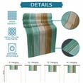 thumbnail image 5 of Table Runner Dresser Scarf 13 x 72 Inch Teal Green Brown Wood Grain Gradient Farmhouse Vintage Table Runners Non-Slip Heat Kitchen Dining Table Decor for Indoor Outdoor Home Party Decoration, 5 of 7