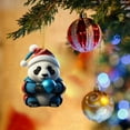 thumbnail image 4 of Christmas Decors Pink Christmas Ornament Cute Cartoon Panda Pendant Xmas Tree Hanging Decorations Party New Year Moose Supplies - E, 4 of 5