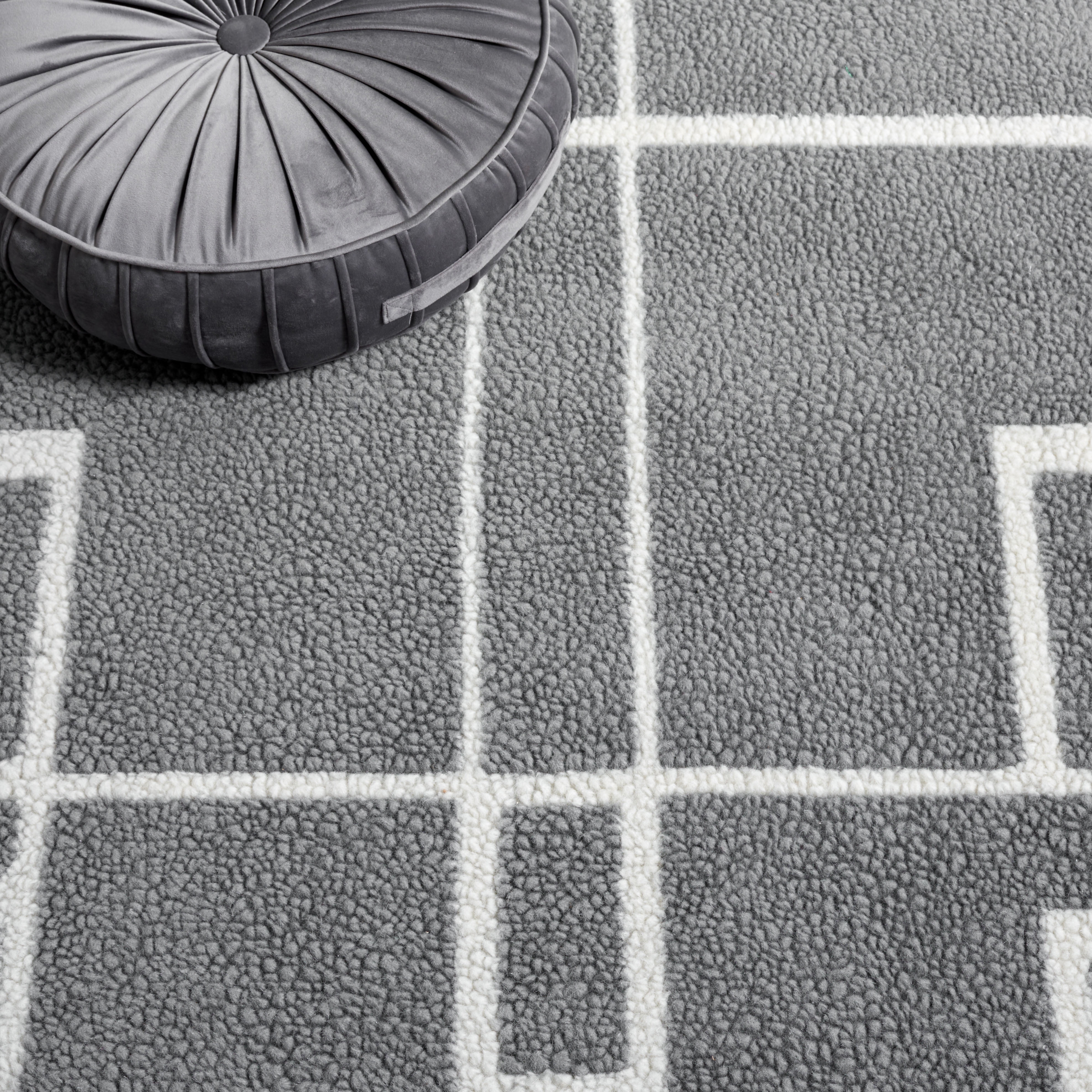 SAFAVIEH Fifth Avenue Della Abstract Area Rug, Grey/Ivory, 6' x 9'