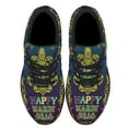 thumbnail image 2 of Happy Mardi Gras Shoes Sneakers for Women Men Black Size 7.5, 2 of 7