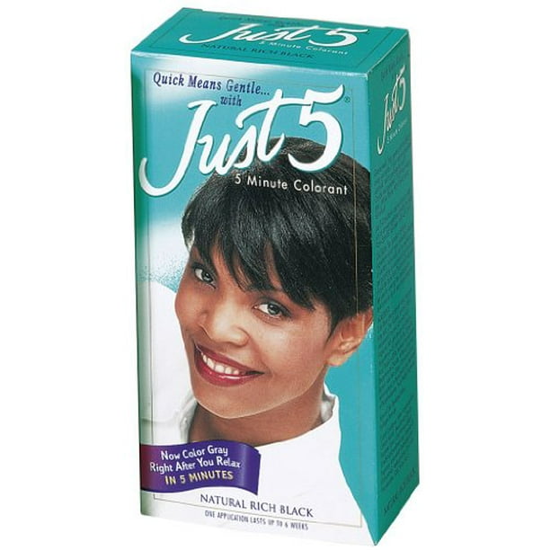 Just 5 Hair Color Rich Black Kit Pack Of 2 Walmart Com Walmart Com