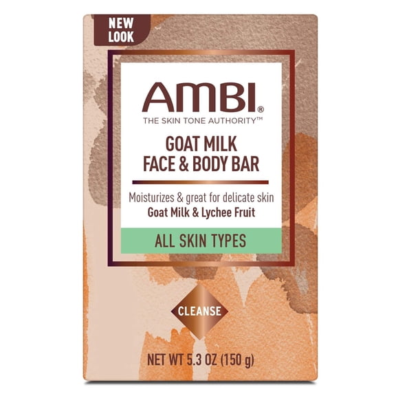 AMBI Goat Milk Face Body Bar for All Skin Types - 5.3 oz