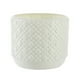 thumbnail image 2 of Jarrón de plástico Imitación Marino Esmaltado Blanco Naranja | Maceta decorativa para arreglos florales para gabinete de sala de estar | Decoración duradera para el hogar | 9,7 x 8,5 x 7,6 cm, 2 of 6