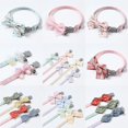 thumbnail image 2 of Adjustable Dog Collar Bowknot Breakaway Cat Collar with Bell Safety Plaid Kitten Puppy Bow Collar Cat Accessories Pet Supplies ShopWise Round, 2 of 30