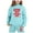 Light Blue, variant on Tiijoy Toddler Girls' Hoodie Set Letter Print Hoodie and Joggers Sweatsuits, Sizes 2-3