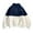 Blue, variant on Women's Teddy Pullover Color Blocking Long Sleeve Lapel Half Zip Plain Faux Fur Sweatshirt Solid Color Crop Pullover Tops Blue