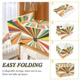 thumbnail image 2 of Yayeee Collapsible Cube Storage Bin with Lid Fabric Closet Decorative Basket with Handles, Colorful Cat, 2 of 7