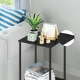 thumbnail image 4 of 2-Tier Rolling Side End Table, Black, 4 of 7