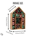 thumbnail image 4 of Sophisticated Red and Green Saturated Ornament Ball Bundle Set, Refined Forest Nature Glittered Patterns on Baubles, 70 Pieces, 4 of 7