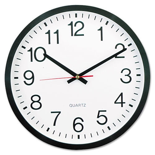 White Manufacturers Select ITC 10 by 12 Infinity Quartz Oval RV Wall Clock 