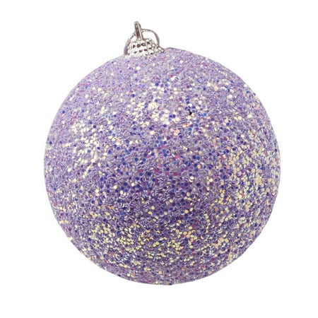 

Decor Store 8CM Round Lightweight Christmas Ball with Lanyard Shining Color Foam Ball Pendant Xmas Decoration Party Supplies