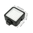 thumbnail image 1 of Mini Panel de Luz de Vídeo LED, Luz de Relleno Regulable Para Cámarae Con 49 piezas LED de temperatura de color de 6000 K, Batería AA, Ultraligerio, 3 Soportes de Zapata Fría, 1 of 7