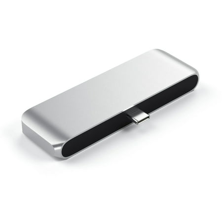 Satechi - Type-C Mobile Hub with USB-C PD Charging, 4K HDMI, USB 3.0 & Headphone Jack - 2020/2018 iPad Pro, Microsoft Surface Go - Space Gray