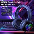 thumbnail image 2 of Onikuma-auriculares con cable USB de 3,5mm, auriculares portátiles para juegos, auriculares con volumen ajustable para consola de juegos de ordenador, accesorio para PC de escritorio X7pro Scienceny EL005812-02B, 2 of 7