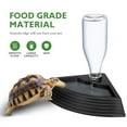 thumbnail image 2 of Miangastore POPETPOP Reptile Water Dish Automatic Feeder Dispenser for Tortoise Spider Lizard 2pcs Black, 2 of 8
