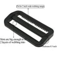 thumbnail image 3 of BQHAGFTE 2 Inch Tri Glides Slides Clips Buckles for Adjustable Straps (4 Pack), 3 of 5