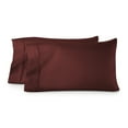 thumbnail image 3 of Better Homes & Gardens 2-Piece 300 Thread Count Cotton Sateen Pillowcase Set, Deep Redwood, Queen, 3 of 7