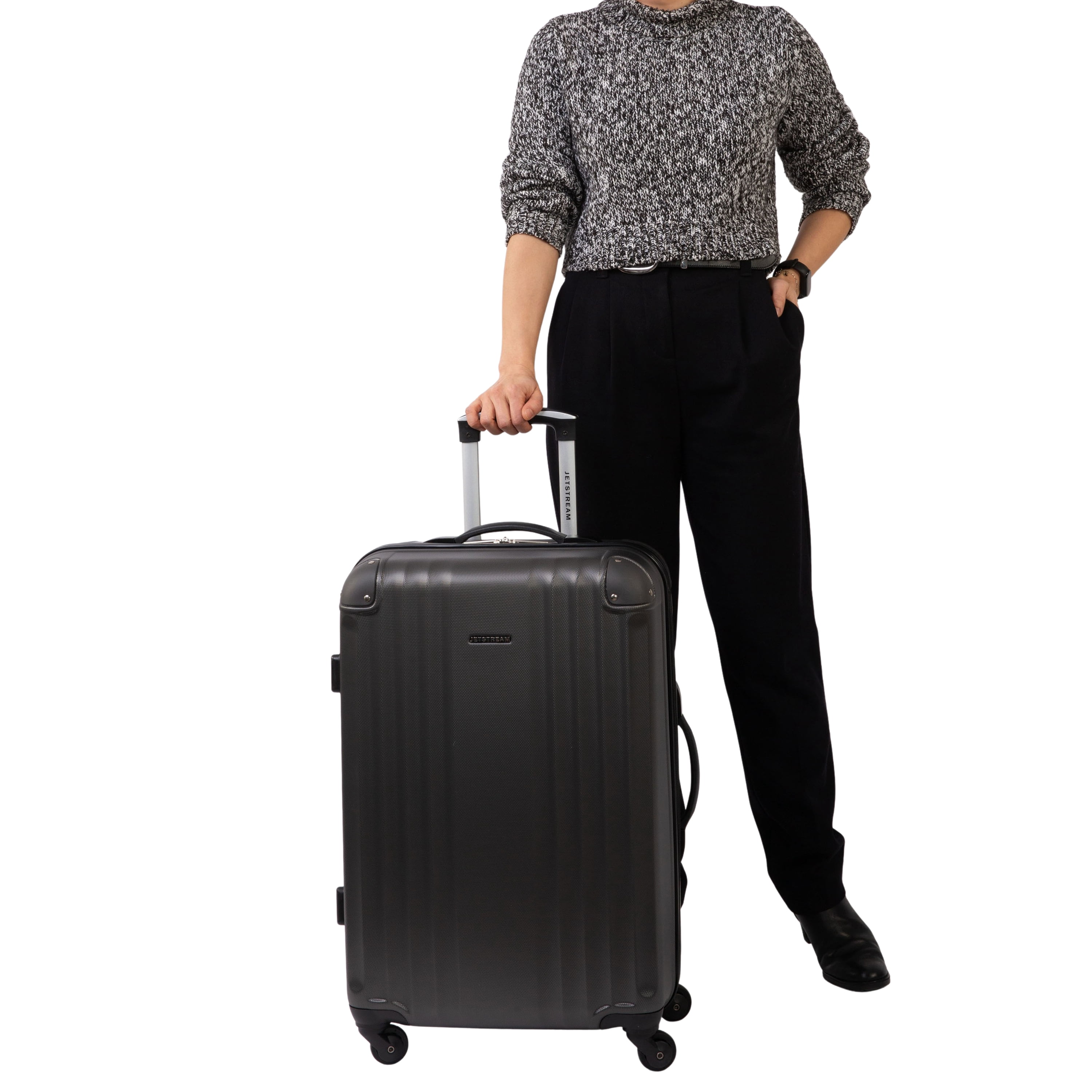 Jetstream Southbound 28 Inch Hardside Expandable Large Checked Luggage, Rolling Travel Suitcase with Spinner Wheels