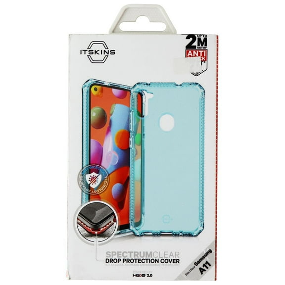 ITSKINS Spectrum Clear Series Case for Samsung Galaxy A11 - Light Blue