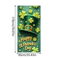 thumbnail image 4 of zhangmingg St Day Door Banner Large Decoration with Rope for Front Porch Indoor Outdoor Saint Party Celebration Photo Background, 4 of 6