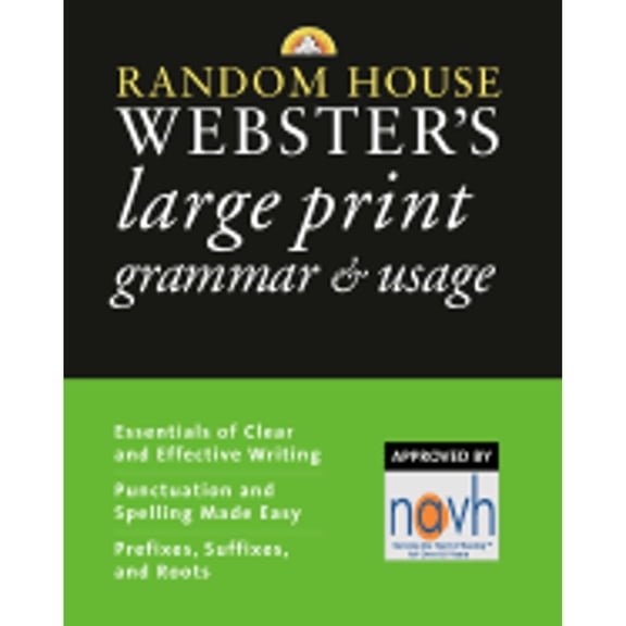 Pre-Owned Random House Webster's Large Print Grammar & Usage (Random House Reference) (Paperback) 0375722319 9780375722318