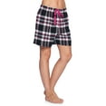 thumbnail image 4 of Ashford & Brooks Women's 2 Pack Soft Flannel Plaid Pajama Lounge Sleep Shorts Bottoms, 4 of 5