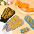 thumbnail image 6 of sixwipe 4 Pairs Non Slip Grip Socks, Anti Slip Socks with Cushion, Full Toe Ankle Fall Prevention Grip Socks, Non Skid Socks for Yoga, Pilates, Dance, Ballet, Women, 6 of 8