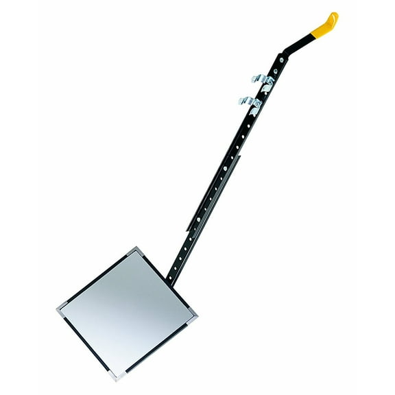 See All SUC-1212F Standard Square Flat Inspection Security Mirror with Wheel, 12" Length x 12" Width CA2