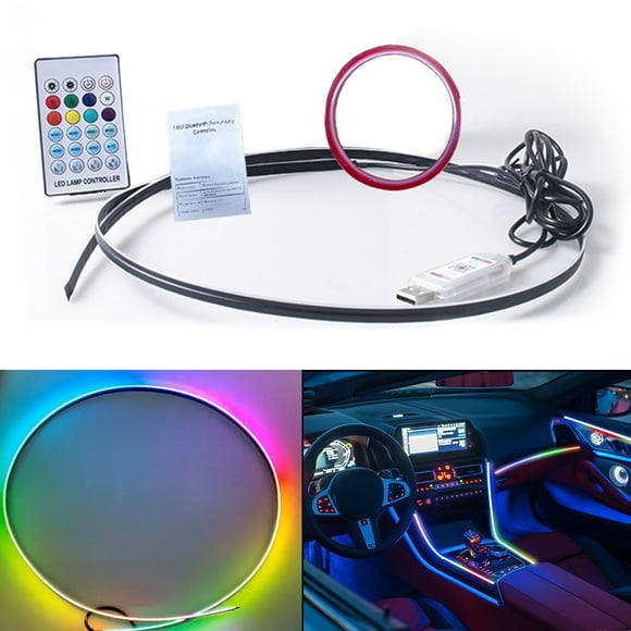 Car Lights Interior Smart Car Led Light with Remote Controller APP Control USB Car Accessories