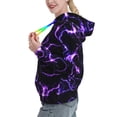 thumbnail image 2 of Xecao Galaxy Lightning Pattern Hoodies for Women Sweatshirts Long Sleeve Sweatshirts Pullover Outfits with Pocket-XX-Large, 2 of 7